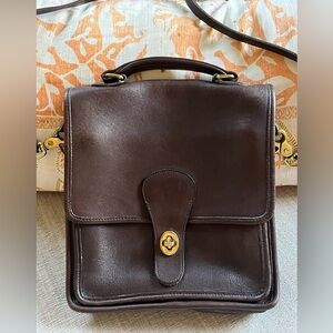 Vintage Coach Brown Station Bag #5130.